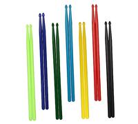Generic 7 Pairs 5A Colorful Lightweight Nylon Drumsticks for and Adults for Drum Set and Jazz Drumming Ideal for Beginners and Professionals