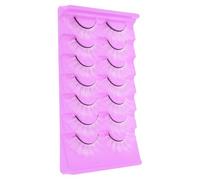 Generic 7 Pairs White Natural False Eyelashes, Long and Short Synthetic Fiber Lashes for Women, Cosplay and Party Faux Lashes with Lightweight Comfortable Fit