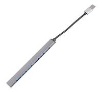 Generic 7-Port USB 3.0 Hub for Laptops, Desktops, USB Flash Drives, Keyboards, Mice, Card Readers, Hard Disks, Mobile Phones, Printers, Cameras, Gaming Consoles - Aluminum Alloy, Fast Data Transfer