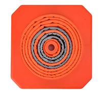 Generic 70cm Collapsible Traffic Cone with Reflective Strip, ABS Plastic Base Safety Road Cone, Portable Foldable for Traffic Management Parking Events