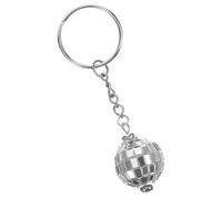 Generic 70S Retro Disco Ball Keychain Pendant 20Mm Mini Mirror Ball Keyring Compact Hanging Bag Charm Decorative Accessory for Women