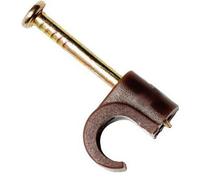 Generic 7mm Round Clips (100) Brown, 12 Bags Per Card, Price Is Per Card