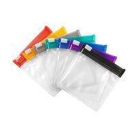 Generic 7PCS 7 Colors Portable Pill Pouch Bags with Slide Lock Reusable