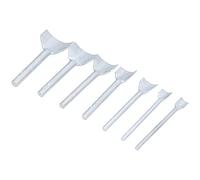 Generic 7Pcs Durable Half-Round Cutter Punches for Leather Engraving Crafts 10-40mm Tools for Wallets, Belts, Handbags - Carbon Steel Material