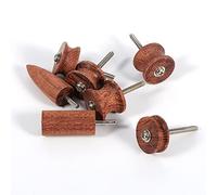 Generic 7pcs Rosewood Leather Burnisher Kit Professional Quality Tool for Leather Crafting with Electric Grinding Efficiency