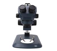 Generic 7X to 50X Trinocular Stereo Microscope with Clear Imagery for Lab Use, Ergonomic Design, 100mm Working Distance