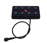 Generic 8 Gang Dimmable LED Touch Control Panel Automatic Relay System Box for Truck ATV Boat SUV, Rubber Universal Switch Pod
