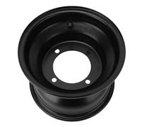 Generic 8 Inch 18X9.50-8 ATV Wheel Rim Stylish Metal Go Kart Wheel Rim for Golfing Carts High Performance Black (4 Hole)