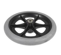 Generic 8 Inch Solid Tire Wheelchair Front Wheel Replacement, Silent and Smooth Plastic Caster for Wheelchair Mobility, Sturdy Front Wheel Accessory for Improved Stability and Easy