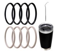Generic 8 Pack Suitable for 20 oz yeti rubber seal replacement,Suitable for Yeti Rambler、Chillout、Rtic、Hogg、Beast、Mossy Oak、Ozark Trail Brand mugs, 1, WFGSADWSA060