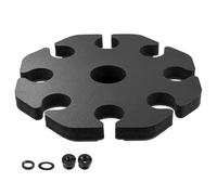 Generic 8-Slot Mic Stand Mount Detachable Wired and Wireless Mic Holder Wear Resist Microphones Storage Organizer Microphone Accessories