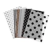 Generic 80 Sheets Copy Paper Black and White Tissue Wrappers Ultra-Thin Packaging Paper with 8 Patterns Beautiful Design Wide Applications for Birthday Wrapping