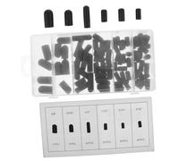 Generic 80Pcs Rubber Vacuum Caps Kit Black Assorted Radiator Plugs Manifold Seal Protectors with Strong Dirt Resistant Seal for Automotive Bolt Covers