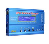 Generic 80W Digital LCD Balance Charger Discharger, Metal Heat Dissipation Stable Capability, with Input Voltage Monitoring, for Li Ion LiFe NiMH NiCd (New iMAX B6 LCD digital RC NiMh battery)