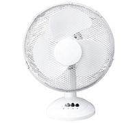 Generic 8523697415275 12-Inch Electrical 3-Speed Oscillating Desk Top Fan - White