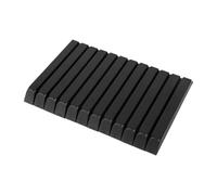 Generic 88 Pieces Piano Key Covers Complete Replacement Kit Smooth Acrylic Keyboard Repair Accessory Suitable for Restoration, Black Matte