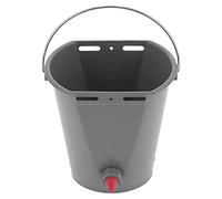 Generic 8L Gray Feeder Bucket with 2 Nipple Milk Feeding Drum - Easy-to-Install Livestock Farm Accessory for Farms and Animal Husbandry (For sheep)