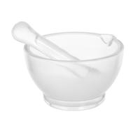 Generic 8oz Glass Mortar and Pestle Set for Pharmacy and Laboratory Use, 90mm Bowl Pestle, Medicine Mixer and Powder Mixing Tool for Spice, Garlic, and Crushing