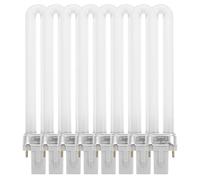 Generic 8pcs 9W Nail Lamp Tubes Replacement Bulbs for Gel Nail Light Machine Electronic Gel Lamp Tubes Compatible UV Curing Light Suitable for Home and Professional Manicure Use