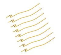 Generic 8pcs Ancient Style Hairpin Accessories Hair Toppers Stick Clips for French Pin French Accessories Style Pins Metal Clips Golden Iron
