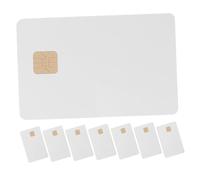 Generic 8pcs Blank Credit Cards Chips Ic Tag White Cards with Chip Ic Business Card Ic Card Tag Coin Ic Card Blank Intelligent Card Ic Chip Tags Card for Hotel Blank Cards with Chip Pvc