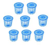 Generic 8pcs Blue Plastic Parrot Food Basket for Birds, Bitten Resistant and Odorless Fruit and Vegetable Feeding Basket Suitable for Pet Birds in Cage