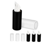 Generic 8pcs Car Tissue Holder Minimalist Round Tissue Box for Vehicle Natural Paper Material Stylish Interior Accessory Lightweight and Portable for Easy Access