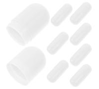 Generic 8pcs Mini Refillable Plastic Lipstick Capsule Tubes White Portable Empty Lip Balm Containers for Travel and DIY Lip Gloss Storage