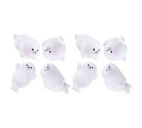 Generic 8Pcs Mini Seal Figurines Resin Sea Animals for Miniature Moss Gardens Terrariums Indoor Outdoor Garden Decoration