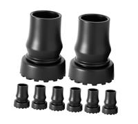Generic 8pcs Rubber Crutch Tips Heavy Duty Non-Slip Replacement Feet Caps for Walking Canes and Folding Crutches Anti-Skid Base for Elderly Safety Black