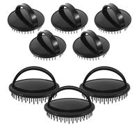 Generic 8pcs Silicone Shampoo Brush and Scalp Massage Comb Set, Practical Hair Scalp Massager for Daily Use to Reduce Dandruff and Cleanse, Suitable for Wet/Dry Hair