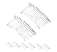 Generic 8pcs Silver Metal Wire Hair Combs French Twist Clip for Wedding Bridal Hair Accessories Retro Vintage Look