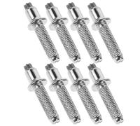 Generic 8pcs Tungsten Steel Walking Stick Ends High Carbon Hiking Pole Tips Replacement Anti-slip Trekking Pole Accessories for Outdoor Mountaineering