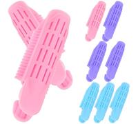 Generic 9 Pcs Volumizing Hair Root Clips for Curly Hair Root Clamp Styling Rollers for Women and Candy Color of Pink Blue Purple