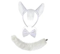 Generic 9 Pieces Festival Headband Costume Accessory Hair Band And Decorative Prop Comfortable And Lightweight Suitable for, White, 1pc