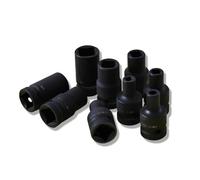 Generic 9 Pieces Square Drive Metric Socket Set,1/2 Inch Drive Square Socket Set,Reversible Hand Tool,Tap Sockets for Electric Pneumatic Hand Wrench