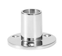 Generic 90 Degree Round Tube Base Stanchion Base Round Stanchion Hand Rail Fitting 316 Stainless Steel Marine Boat Hardware with Mirror Polished Surface for Boat Replacement (25mm)