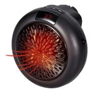 Generic 900w Mini Plug-in Electric Space Room Heater Adjustable Thermostat Personal Heater with Led Display for Office Dorm Room(BLACK)