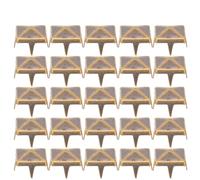 Generic 9MM Square Rivets Gold Silver Gun Color Bronze 100 PCS for Leather Decoration, Bags, Shoes, Apparel Accessories (Bronze)