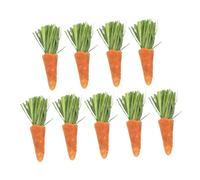 Generic 9pcs Carrot Teething Sticks Rabbit Molar Small Pet Dog Chew for Small Dogs Puppy Treats Litter Squirrel Puppy Rabbits Boredom Breaker Bunnies Cuddly Grass