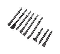 Generic 9Pcs Heat Treated Air Hammers Chisels Set for Concrete Demolition and Tile Removal 0.4 Inch Shank
