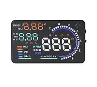 Generic A 8 5.5 Inch Car HUD Display, OBD II Auto Windshield Projector with Speed RPM Water Temperature Battery Voltage for OBD2 EUOBD Cars After 2004 2008