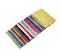 Generic A4 Glitter Foam Sheets Cuttable Handcraft DIY for Kids with Self Adhesive 20 Sheets for Scrapbooks, Craft Foam Sheet for Art Activities, Imagination, Color Cognition
