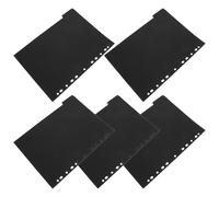 Generic A4 Notebook Dividers 5 Detachable Sheets Black Card for Hardcover Notebooks and Project Organisation