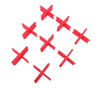 Generic ABS Deck Spacer Tool for Precise Deck Spacing Red Spacers 8PCS for Composite Decking 1/16in to 1/4in
