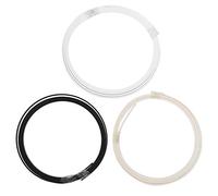 Generic ABS Plastic Guitar Binding Strip Durable Guitar Purfling for Maker or Luthier 3 Pcs for Acoustic/Classic Guitars 1610x5x1.5mm Black/White/Cream-colored