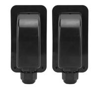 Generic ABS Solar Single Cable Entry Gland Housing for ² to ² Cable Simple Installation for RV Boat Solar Panel Mounting (Black)