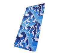 Generic Abstract Fluid Wave Pattern Desk Mat 300x600x3mm Rubber Large Mouse Pad with Non-Slip Base for Office, Gaming, and Study Desk Protector Keyboard Pad