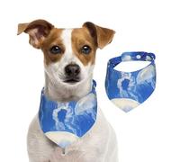 Generic Abstract Jellyfish Print Pet Triangle Scarf Bibs, Cute Dog Bandanas, Adjustable With Snaps, For Dogs Puppy Cats