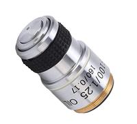Generic Achromatic Microscope Objective High Definition Lens for Clear Imaging Biological Studies Aluminum Alloy 1 Unit (S100/1.25 OIL)